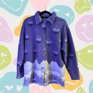 Polar Bear Fleece Button Up